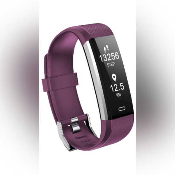 Lintelek Wearables Lintelek Id15plus Fitness Tracker Purple Heart Rate Tracker Sleep Tra